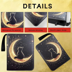 Card Binder 4 Pocket Holder 400 Cards with Zipper,Collection Binder Album Case w - Image 3