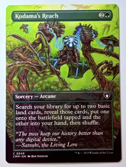 Mtg Magic: Kodama’s Reach | Commander Masters 0649 non foil Borderless - Image 1