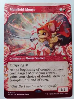 Manifold Mouse (Showcase) #318 (NM) Bloomburrow BLB Magic MTG - Image 1