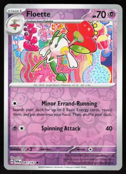 Floette 087/167 Common Twilight Masquerade Pokemon Reverse Holo Near Mint - Image 1