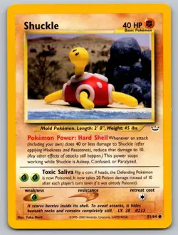 Shuckle 51/64 Common Neo Revelation Pokemon Unlimited Near Mint - Image 1