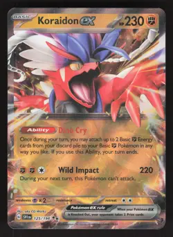 Koraidon ex 125/198 Pokemon TCG SV01: Scarlet & Violet Base Set MP - Image 1