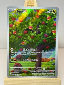 Pokemon: Applin 185/167 & Dipplin 170/167 Duo Twilight Masquerade Full Art Hol - Image 1