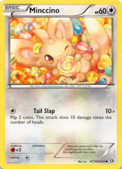 Minccino RC18/RC25 Holo Legendary Treasures: Radiant Collection Pokemon Holo LP - Image 1