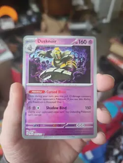 Pokemon SV Prismatic Evolutions Dusknoir Masterball Pattern 037/131 NM - Image 1