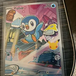 Pokemon TCG Piplup 042 Promo Illustration Mega Evolution Mint Condition - Image 1