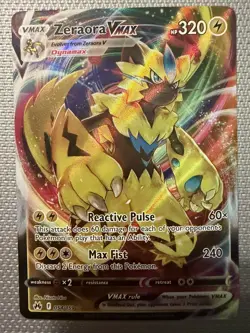 Pokemon TCG Zeraora VMAX Crown Zenith 054/159 Holo Ultra Rare - Image 1