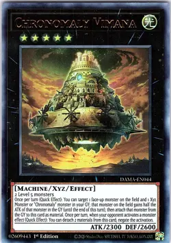 Yugioh Chronomaly Vimana DAMA-EN044 Ultra Rare 1st Edition NM - Image 1