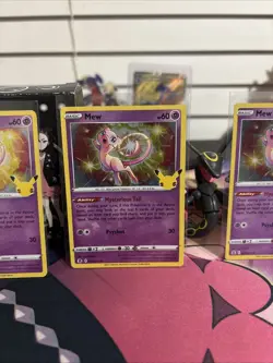 pokemon card lot (3) celebrations mew holo - Image 3