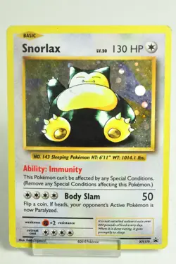 Pokemon card TCG Snorlax XY179 Holo Promotional Cards 2016 English MP - Image 1