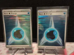 2025 Pokemon TCG Basic Water Energy X (2) 019 Black Bolt White Flare Holo Cards - Image 1