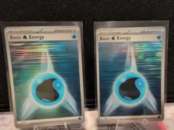 2025 Pokemon TCG Basic Water Energy X (2) 019 Black Bolt White Flare Holo Cards - Image 2