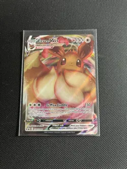 Pokemon TCG Eevee VMAX SWSH087 Black Star Promo Full Art Holo Card - Image 1