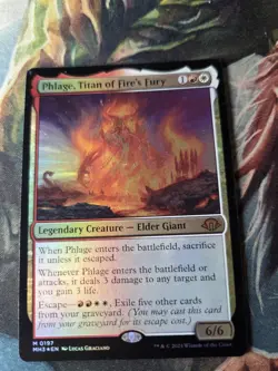 MTG English Phlage, Titan of Fire's Fury NM Foil Modern Horizons 3 - Image 2