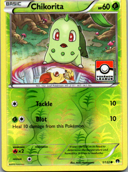 Chikorita - 1/122 (Pokemon League) Promo League & Championship Cards 001/122 LP - Image 1