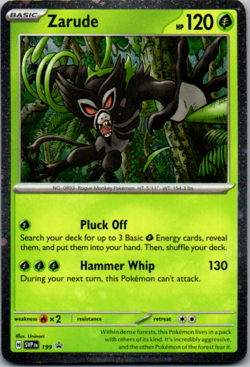 Zarude - (Cosmos Holo) Holo Rare SV: Scarlet & Violet Promo Cards 199 LP - Image 1