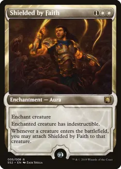 MTG - 1x Shielded by Faith - NM - Signature Spellbook: Gideon - Rare - Image 1