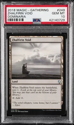 2018 MTG DOMINARIA #249 ZHALFIRIN VOID PSA 10 - Image 1