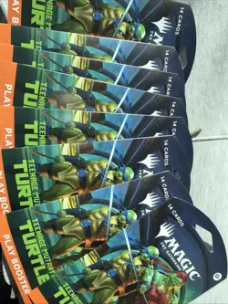 TEENAGE MUTANT NINJA TURTLES MAGIC THE GATHERING, BOOSTER 8 PACK LOT - Image 1