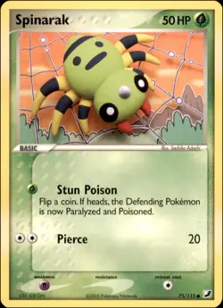 Pokemon - Spinarak #75/115 - Unseen Forces Common - Image 1