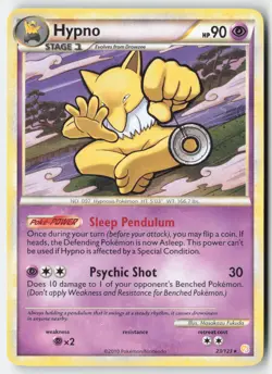 Pokemon - Hypno #23/123 - HeartGold SoulSilver Rare - Image 1