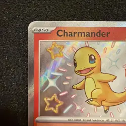 Charmander 109/091 Pokemon TCG Paldean Fates Baby Shiny Holo Rare NM #LA4 - Image 3