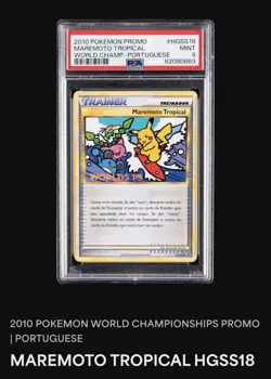 Pokemon Worlds Champ 2010 - Tropical Tidal Wave Promo HGSS18 Portuguese - PSA 9 - Image 3