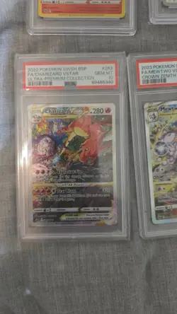 Mewtwo GG44 & Charizard SWSH262 VSTAR Pokemon Crown Zenith UPC PSA 10 - Image 2
