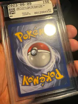 1999 Pokemon Clefairy 1st Edition Shadowless Base Set BGS 9 MINT Holo #5 ERROR - Image 5