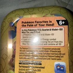 Pokemon TCG - 151 Scarlet & Violet Mini Tin Gengar and Poliwag Factory Sealed - Image 3