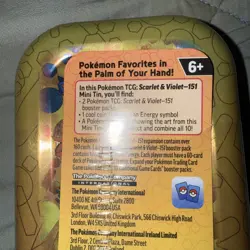 Pokemon TCG - 151 Scarlet & Violet Mini Tin Gengar and Poliwag Factory Sealed - Image 4