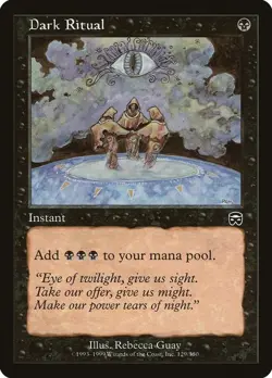 Dark Ritual Mercadian Masques Magic The Gathering MTG Card - Image 1