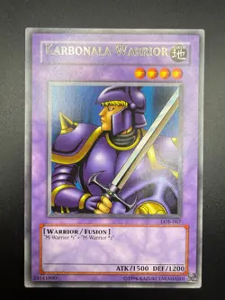 Yugioh misprint nameshift error- Karbonala Warrior LOB-067 Unlimited lp! - Image 1