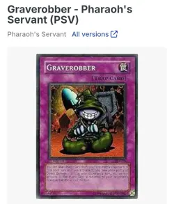Graverobber PSV-008 Pharaoh's Servant Unlimited - Image 1