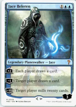 Jace Beleren (White Border) 29 Mythic Mystery Booster 2 Near Mint - Image 2