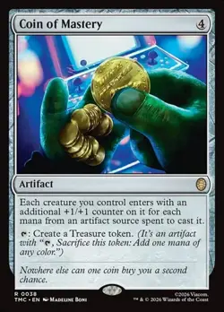 1x Coin of Mastery NM Eng MTG - Commander TMNT - Image 1