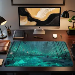 Kamigawa Simic Inspired MTG Playmat Fantasy Desk Mat - MTG Playmat - Image 2