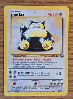 Snorlax 27/64 Jungle Set Rare Non-Holo Vintage WOTC Pokemon Card 1999 - Image 1