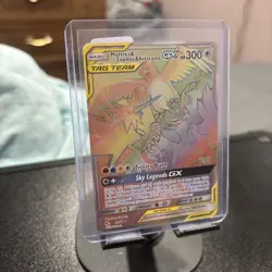 Moltres & Zapdos & Articuno GX (Secret) 69/68 Hidden Fates Holo Pokemon Mint - Image 2