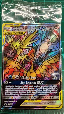 Pokemon Moltres Zapdos Articuno GX SM210 Promo Sealed - Image 1