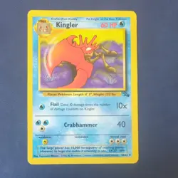 Pokemon Card - Kingler - Fossil set - Image 1
