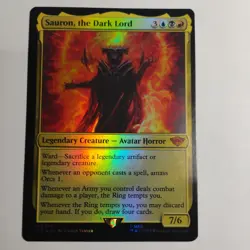 Sauron th Dark Lord Foil LTR224 Magic: The Gathering LP LOTR MTG - Image 1