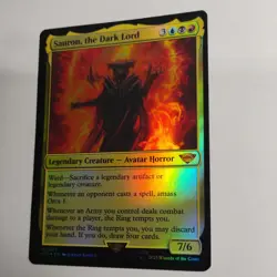 Sauron th Dark Lord Foil LTR224 Magic: The Gathering LP LOTR MTG - Image 2