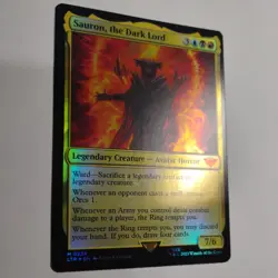 Sauron th Dark Lord Foil LTR224 Magic: The Gathering LP LOTR MTG - Image 3
