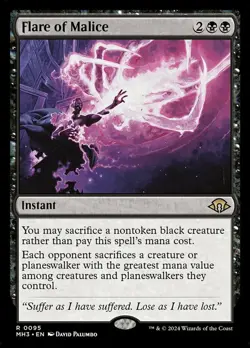 1x Flare of Malice NM-Mint, English Modern Horizons 3 MTG Magic - Image 1