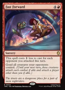 1x Fast Forward NM Eng MTG - Commander TMNT - Image 1
