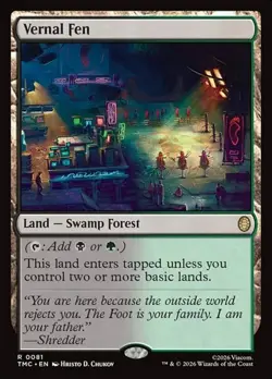 1x Vernal Fen NM Eng MTG - Commander TMNT - Image 1