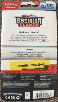 4 x Pokemon Obsidian Flames Blister Packs + Zacian Ex Tin - Brand New & Sealed - Image 5