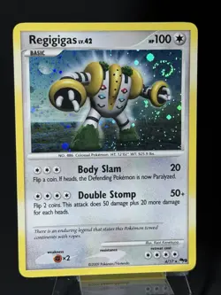 Swirl 🌀 Regigigas 4/17 Cosmos Holo Rare Pokemon TCG Pop Series 9 Promo LP - Image 4