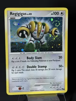 Swirl 🌀 Regigigas 4/17 Cosmos Holo Rare Pokemon TCG Pop Series 9 Promo LP - Image 5